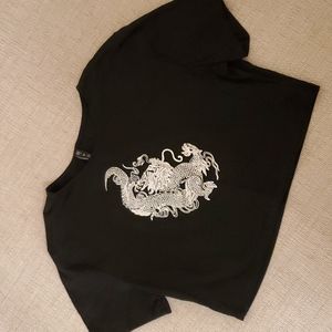 Zaful Size XL Dragon Crop top